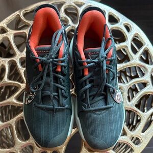 Nike Kids Black and Orange Sneakers